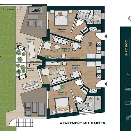 Grazios Luxusapartments Mit Dachterrasse Oder Garten, Kostenlose Parkplatze, E-tankstelle غراتس